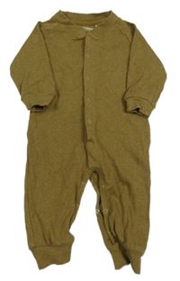 Zelenohnědý rebrovaný overal