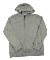 Šedá propínací mikina s kapucí C&A