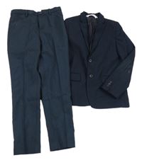 Nové - 2set - Tmavomodré sako + nohavice H&M