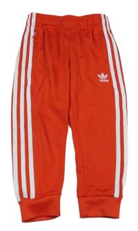 Červené sportovní tepláky Adidas