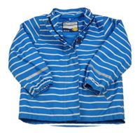 Modro-biela pruhovaná šušťáková lehce zateplená bunda TCM