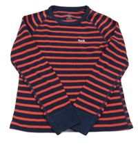 Tmavomodro-červené pruhované spodní triko Odlo