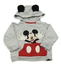 Sivá mikina s Mickeym a kapucňou Disney