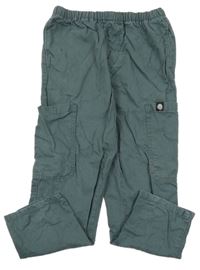 Tmavošedé plátěné kalhoty s kapsami Next