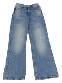 Modré baggy rifle H&M