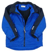 Modro-tmavomodrá šušťáková zimná bunda H&M