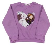 Lila mikina s Frozen a flitrami H&M