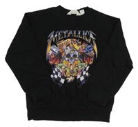 Čierna mikina s potiskem Metallica H&M