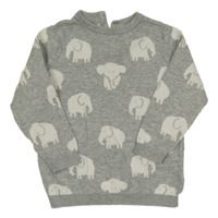 Sivý sveter so sloníky H&M