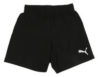 Černé sportovní kraťasy s logem Puma