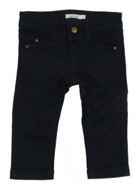 Tmavomodré skinny teplákové rifle 