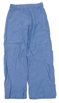 Svetlomodré voľné é ľahké nohavice H&M