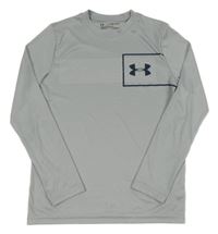 Šedé fukční sportovní triko s logem Under Armour