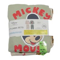 Nové - 2x - Khaki + béžové pyžama s Mickeym Primark