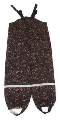 Černo-skořicové vzorované šusťákové lacláče s reflexními pruhy H&M