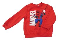 Červená mikina so Spider-manem Marvel