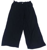 Čierne paper bag teplákové culottes nohavice zn. YIGGA