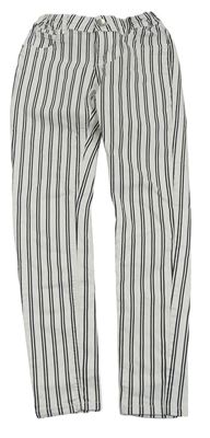 Bílo-černé pruhované skinny rifle C&A