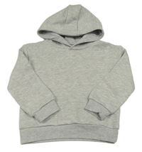 Sivá melírovaná mikina s vreckom a kapucňou PRIMARK