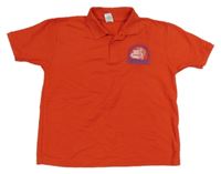 Červené polo tričko s kamionem FRUIT of the LOOM