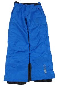 Modro-černé šusťákové funkční zimní oteplovačky crivit