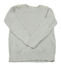 Svetlosivý melírovaný rebrovaný sveter C&A