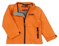 Neónově oranžová softshellová bunda s logom Graffiti