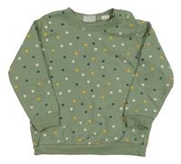 Olivová bodkovaná á mikina lupilu