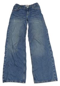 Modré šisované wide leg rifle ONLY