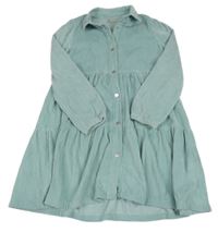 Mátové manšestrové propínací košilové šaty Matalan