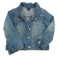 Svetlomodrá rifľová bunda s golierikom Kiki&Koko