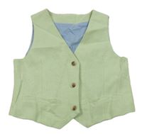 Světlezelená vzorovaná slavnostní vesta H&M