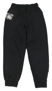 Čiernošedé tepláky s nápisom a tenisovými raketami max