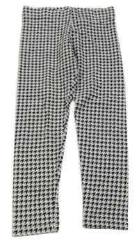 Svetlošedá -čierne vzorované legíny M&S
