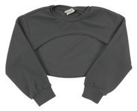 Tmavošedé vzorované bolérko SHEIN