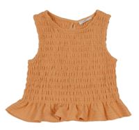 Svetlooranžový žabičkový crop top PRIMARK