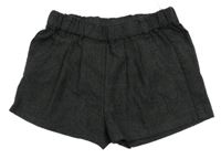 Tmavošedo-černé melírované kraťasy C&A