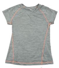 Šedé melírované sportovní tričko H&M