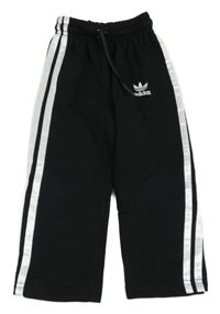 Čierno-biele tepláky Adidas