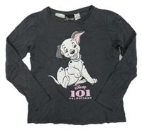 Tmavosivé tričko s dalmatinkem H&M