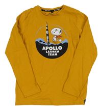 Horčicové tričko so Snoopym S. Oliver