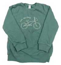 Khaki mikina s bicyklom Topolino