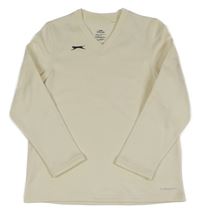 Smotanová thermo mikina s logom Slazenger