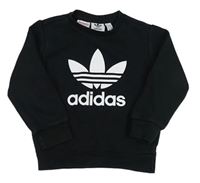 Černá mikina s logem Adidas