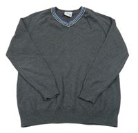 Tmavosivý melírovaný sveter