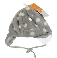 Šedá puntíkatá chlupatá čepice Pusblu