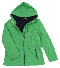 Zelená softshellová bunda s kapucí Yigga