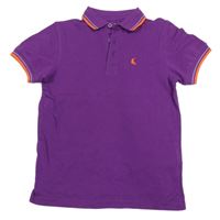 Fialové polo tričko s výšivkou Bluezoo