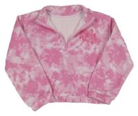 Ružová batikovaná mikina s motýly Dunnes