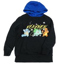 Černo-safírová mikina s Pokémony a kapucí George